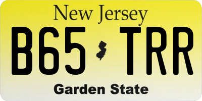 NJ license plate B65TRR