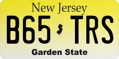 NJ license plate B65TRS