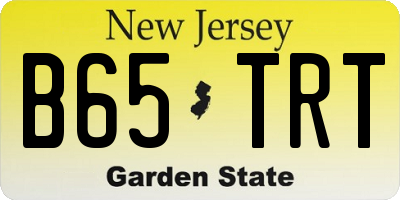 NJ license plate B65TRT