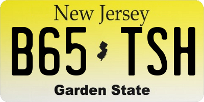 NJ license plate B65TSH