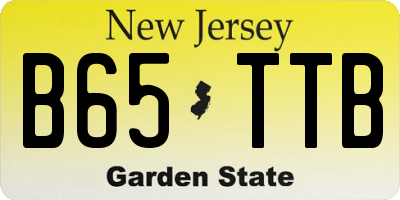 NJ license plate B65TTB