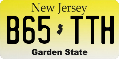 NJ license plate B65TTH