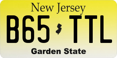 NJ license plate B65TTL