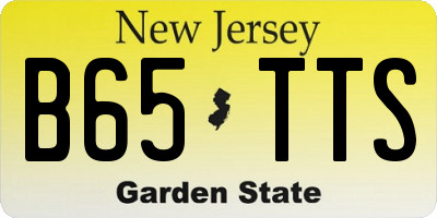 NJ license plate B65TTS