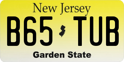 NJ license plate B65TUB