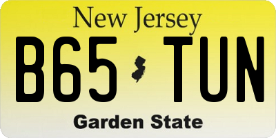 NJ license plate B65TUN