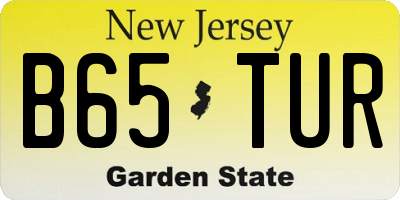 NJ license plate B65TUR