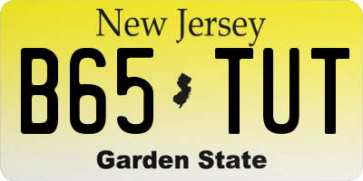NJ license plate B65TUT