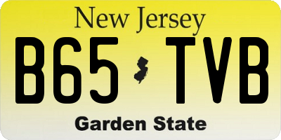 NJ license plate B65TVB