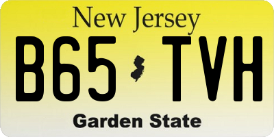 NJ license plate B65TVH