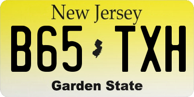 NJ license plate B65TXH