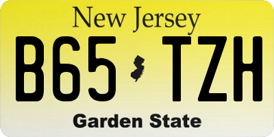NJ license plate B65TZH
