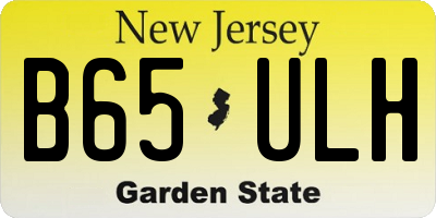 NJ license plate B65ULH