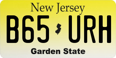 NJ license plate B65URH