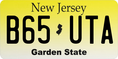 NJ license plate B65UTA