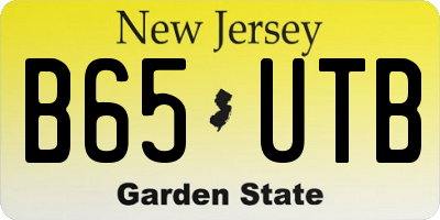 NJ license plate B65UTB