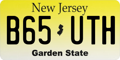 NJ license plate B65UTH
