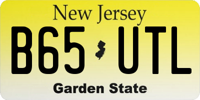 NJ license plate B65UTL