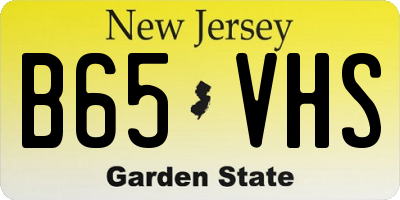 NJ license plate B65VHS