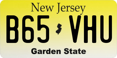 NJ license plate B65VHU