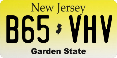 NJ license plate B65VHV