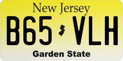 NJ license plate B65VLH