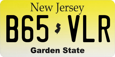 NJ license plate B65VLR