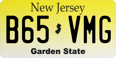 NJ license plate B65VMG