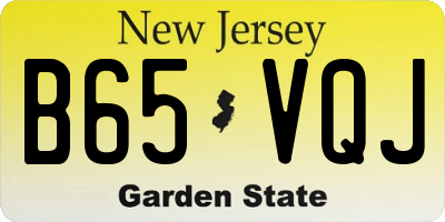 NJ license plate B65VQJ