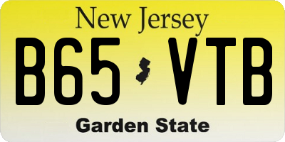 NJ license plate B65VTB
