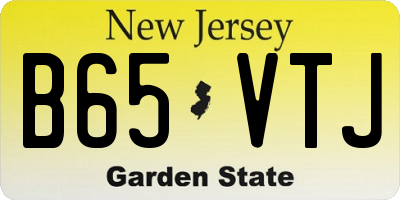 NJ license plate B65VTJ