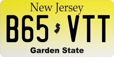NJ license plate B65VTT