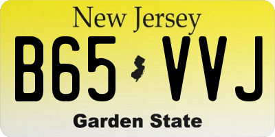 NJ license plate B65VVJ