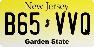 NJ license plate B65VVQ