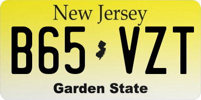 NJ license plate B65VZT