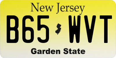 NJ license plate B65WVT