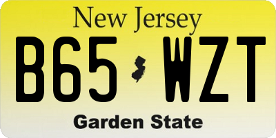NJ license plate B65WZT