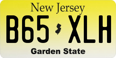 NJ license plate B65XLH