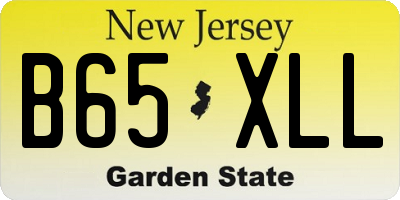 NJ license plate B65XLL