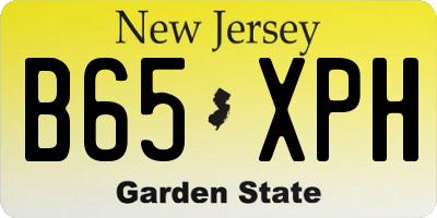 NJ license plate B65XPH