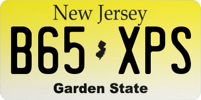 NJ license plate B65XPS