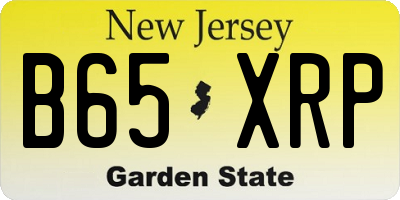 NJ license plate B65XRP