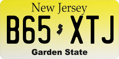 NJ license plate B65XTJ