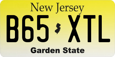 NJ license plate B65XTL