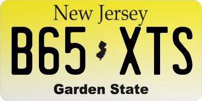 NJ license plate B65XTS