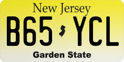NJ license plate B65YCL