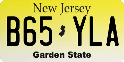 NJ license plate B65YLA