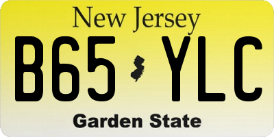 NJ license plate B65YLC
