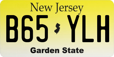 NJ license plate B65YLH