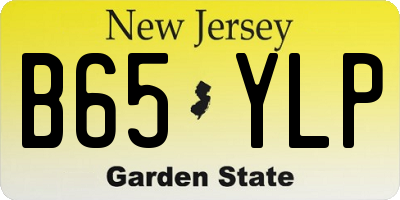 NJ license plate B65YLP